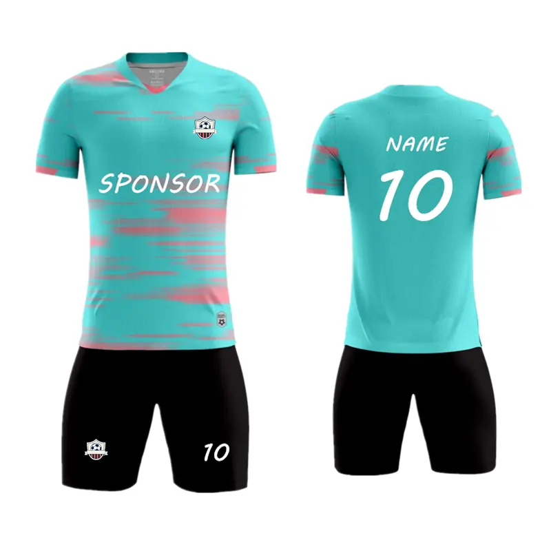 Custom Regular Fit Quick Drying Polyester New Soccer Wear Jersey Football Uniform Football Kits Full Set Soccer Kit