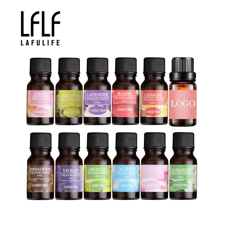 Private Label 100% Pure Essentiële Olie Set-Hoge Kwaliteit Natuurlijke Etherische Olie-6 Pack Aroma Diffuser Oliën 12 verschillende Geur