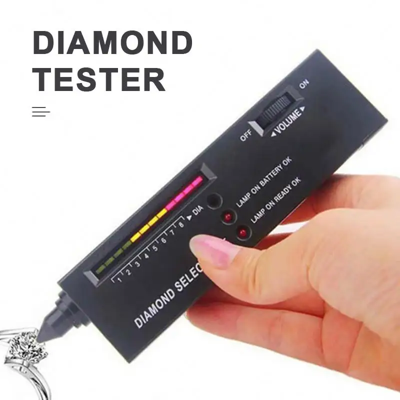 Edelstein Stein Diamant Detektor Gold Pass Tester Maschine Test Gefälschte
