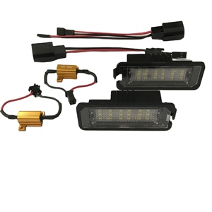 Hata ücretsiz Led plaka aydınlatma ışığı etiketi işıklar Xenon beyaz LED araba lisansı numarası plaka lambaları VW Golf 6 VI 5 V GTI - Product Image 3