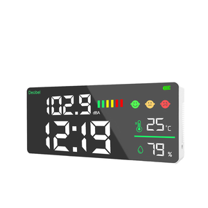 Medidor DB electrónico 4 en 1, instrumento de nivel de sonido, dispositivo de medición de ruido de decibelios retroiluminado con LED, 1 año de garantía, máquina electrónica - Product Image 1