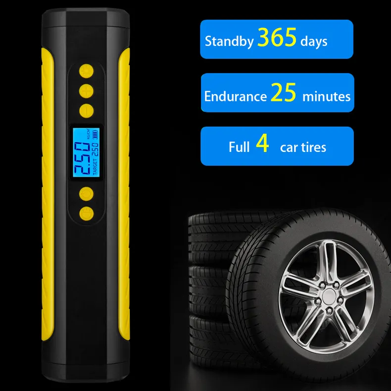 SZNOMO 6000mAh Multi-function Portable Digital Automatical Air Compressor car Tyre Inflator Mini Smart Wireless Tyre Pump