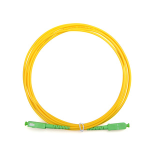 SC/APC-SC APC 9/125um Cable de parche de fibra Plenum PVC, LSZH, OFNR, OFNP, Plenum - Product Image 1