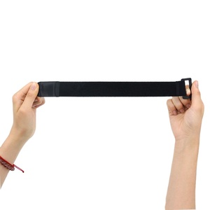 Tamaño personalizado, la mejor correa elástica de gancho y lazo, gancho y correa de lazo de nailon adhesivo, banda elástica de gancho flexible con hebilla - Product Image 2