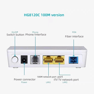 HG8120C และ HG8120L EPON GPON xpon ONU เทอร์มินัล Onu พอร์ตเสียง1พอร์ต + 2พอร์ตเครือข่ายข้อมูลพร้อมซอฟต์แวร์ภาษาอังกฤษ PPPoE - Product Image 5