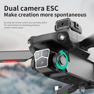 Sdual GPS 5G WIFI FPV GPS çift kameralar engel kaçınma ile fırçasız Motor Quadcopter Drone LED büyük ekran uzaktan RC Drone - Product Image 4
