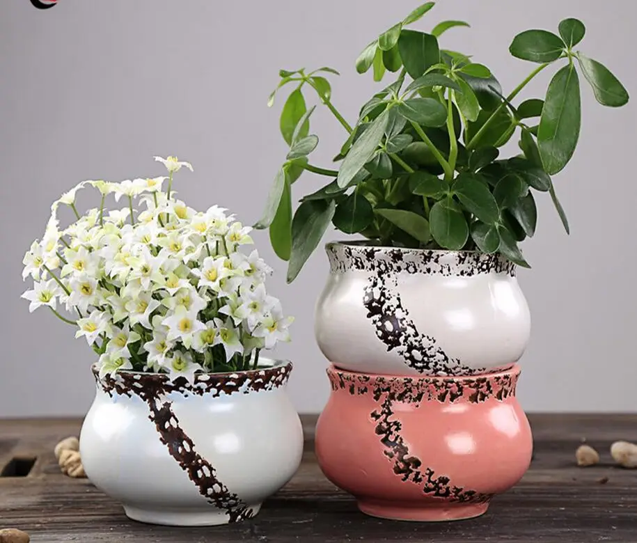 Venta al por mayor lindo mini maceta diseño creativo artículos para el hogar jarrón decorativo