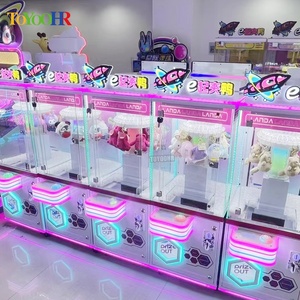 収入コイン式ギフトゲーム機フリースピンクリップステッカーカードスキルゲームマシンクリップ賞品機 - Product Image 6