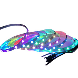 WS2812B 5V Ultra dar ışık şeridi 5.5mm genişliğinde WS2812B 5050 LEDs DC 5V giriş bir şeritten bir kesim 5m uzunluk bakır gövde - Product Image 6