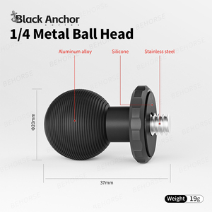 1/4 Ball Head Camera Suction Cup <strong>Mount</strong> Universal Metal Arm Clamp Bracket for Universal Sports Camera Accessories - Product Image 4