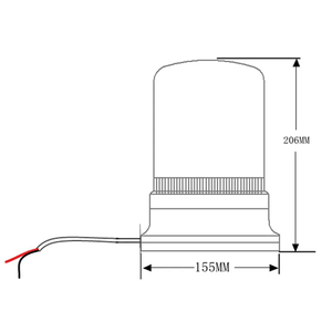 DC12V-24V Security Emergency Rotating Halogen Amber Beacon <strong>Light</strong> Flashing Rotating Warning <strong>Light</strong> Revolving Magnetic Lamp - Product Image 5