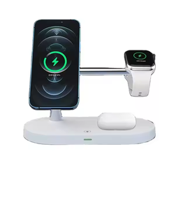 15W akıllı manyetik kablosuz şarj yeni 5-in-1 dikey hızlı şarj standı USB tip C Port Apple telefonları saatler kulaklık - Product Image 1