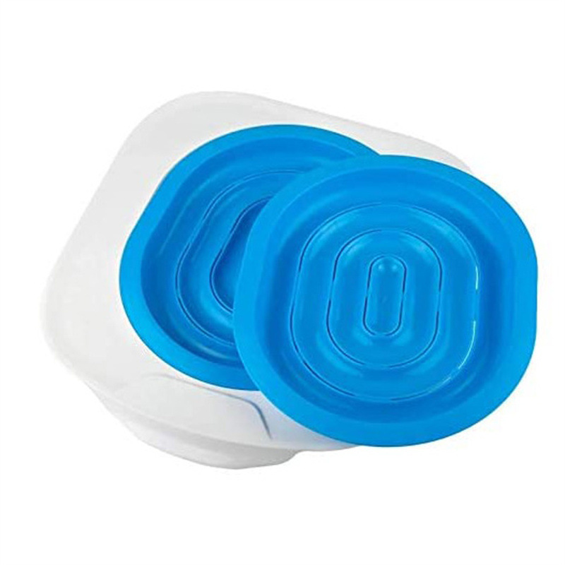 Base bleue avec 2 plateaux intérieurs