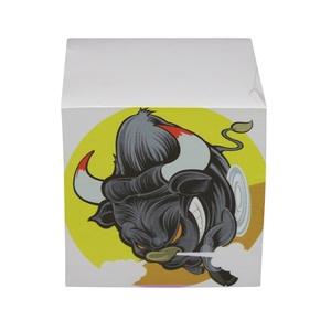 可定制的纸质立方备忘录立方体，带有彩色印刷和标志 - Product Image 3