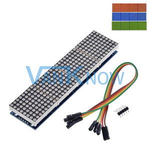 MAX7219 modulo a matrice di punti per microcontrollore 4 In un modulo Display con linea 5P rosso verde blu - Product Image 4