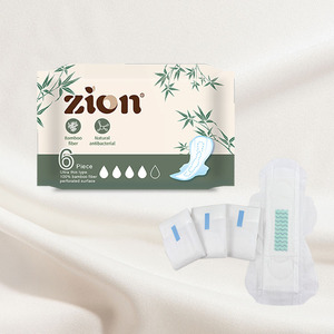 Miễn Phí Mẫu Dùng Một Lần Thoáng Khí Tùy Chỉnh Phụ Nữ Sợi Tre Vệ Sinh Khăn Ăn Siêu Thấm Miếng Đệm Có Cánh Toallas Sanitarias - Product Image 1