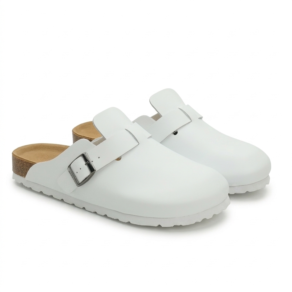 White - leather surface
