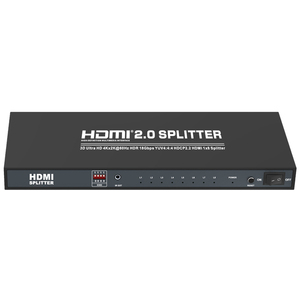 4K @ 60Hz 8 puertos HDMI 2,0 Splitter 1x8 HDMI Splitter 1in 2 out 4:4:4 8bit Scaler Output 3D EDID - Product Image 3