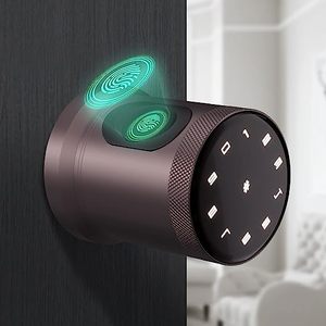Hot Selling in America Smart <strong>Blue</strong> Tooth Door <strong>Lock</strong> with Fingerprint Unlock and Silicone Number Keypad 2 <strong>Keys</strong> Included - Product Image 5