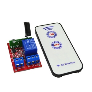 Modulo relè ricevitore Wireless + 2 chiave RF 433MHz 12V 40mA 1 canale Self-Lock telecomando Wireless interruttore 15-30m - Product Image 1