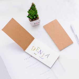 Holesale-Bloc de notas de papel Kraft personalizado, Bloc de notas de bolsillo para hacer lista/cuadrícula/EN BLANCO/almohadilla forrada - Product Image 1