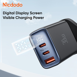 Mcdodo 217 UK 30 W Multi-Port-Ladestation Leistungs-Digitalanzeige USB C*2+ USB-Poweradapter 3-Ausgangsort SFC PPS QC4.0 PD 27 W SCP - Product Image 5