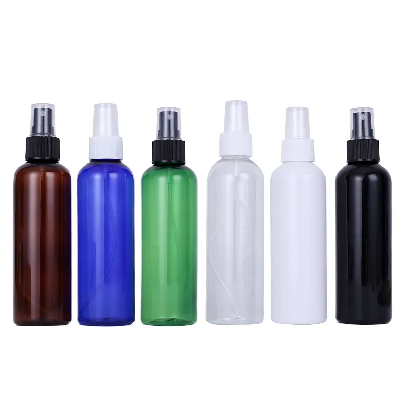 Leerer feiner Nebel PET 30ml 50ml 100ml 120ml 150ml 200ml 250ml 500ml bernstein weißer klarer Plastiks prüh flasche für kosmetische Verpackungen