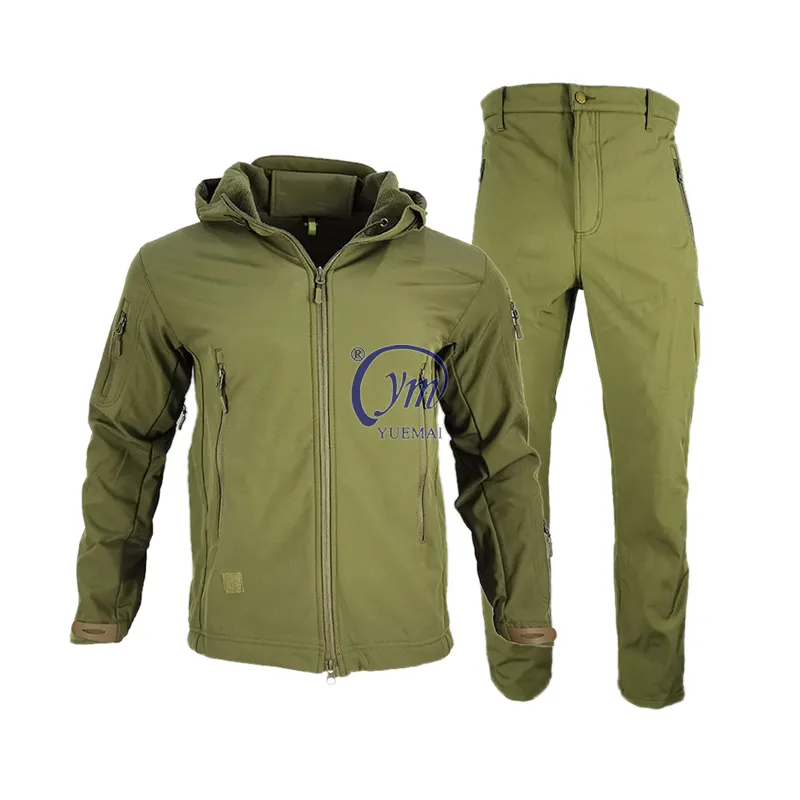 Uniforme impermeable de piel de tiburón, venta directa de fábrica, ropa de caza, chaqueta táctica Softshell