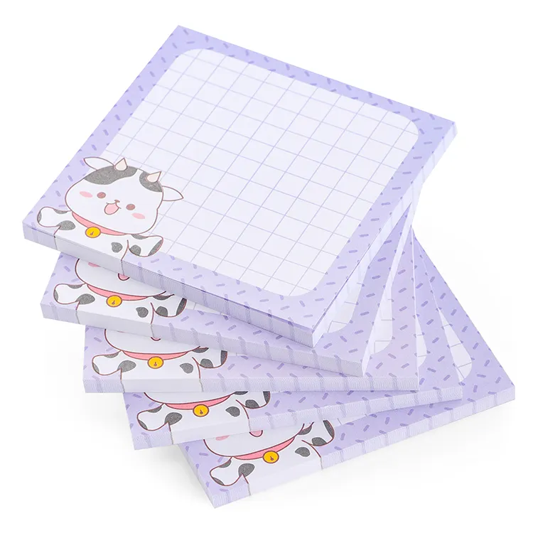 Sticky Note kích cỡ khác nhau cá nhân thời trang đầy màu sắc phim hoạt hình Memo Pads tùy chỉnh Memo Pads Sticky notes