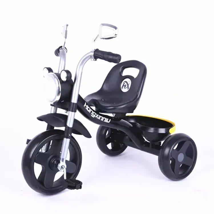 Triciclo pequeño para niños de 1 a 6 años, modelo pequeño de Metal con cesta delantera