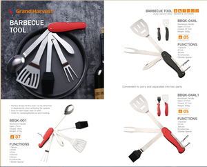 可拆卸烧烤多刀刀，叉，特纳折叠餐具套装烧烤Multi Tool - Product Image 6