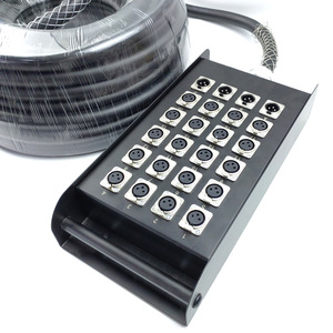 24-way đa lõi pháo XLR Hộp nối/Hub Studio ghi âm 1080P sân khấu tín hiệu cáp Micro âm thanh Ổ cắm loa - Product Image 3