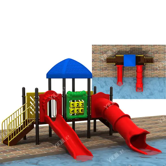 fashionable appearance outdoor play center widely used kindergarten toy multifunction playground equipment with swing set
