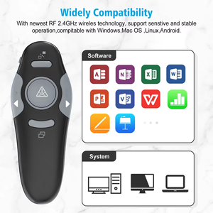 2.4G di controllo remoto Flip penna Powerpoint puntatore Laser PPT Laser Clicker di presentazione per ufficio - Product Image 2