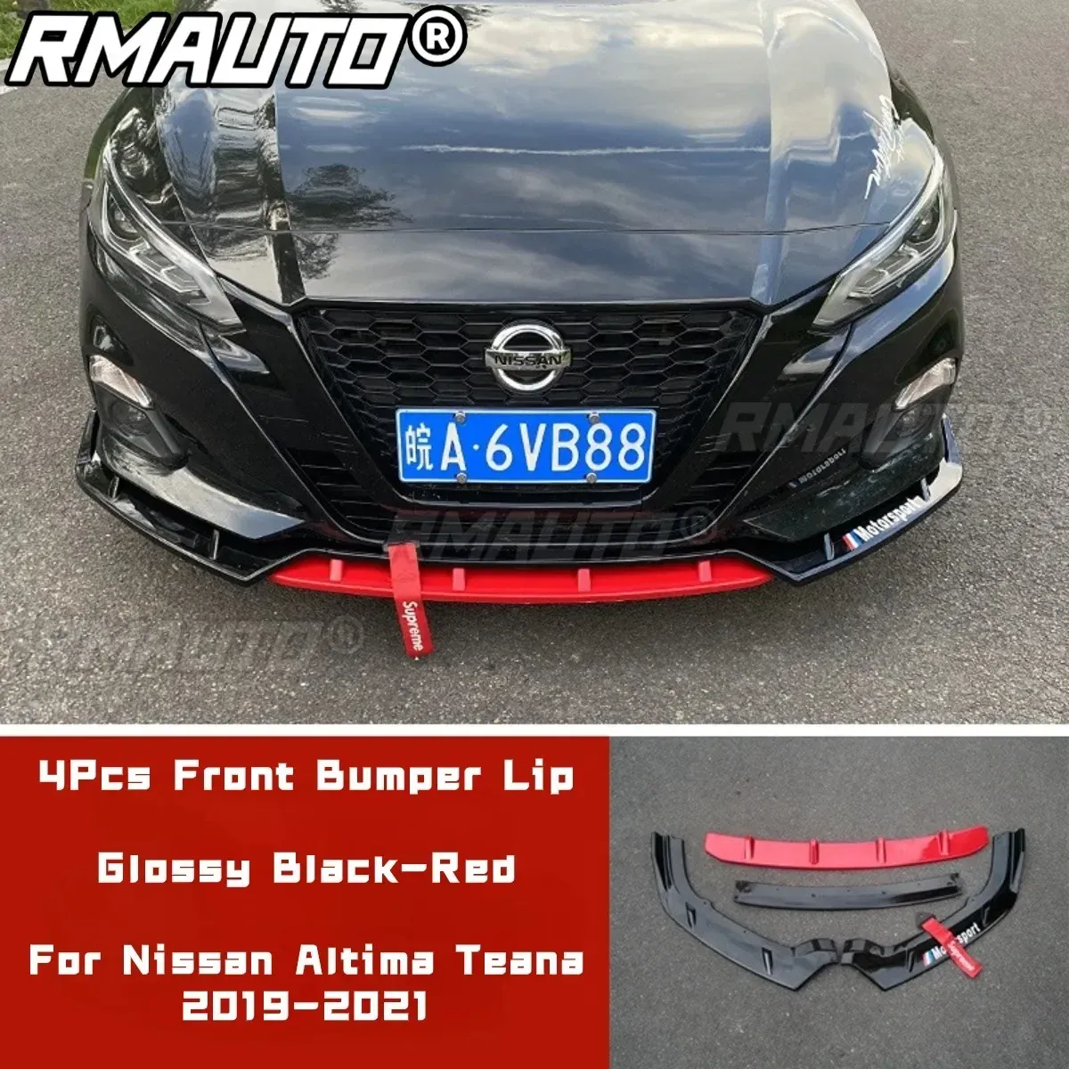 Glossy Black Red