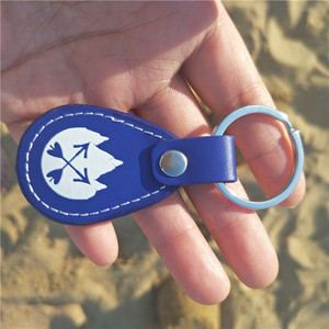 Erişim kontrolü kapı anahtarı için moda özel gerçek deri NFC Keyfob - Product Image 5
