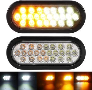 Tsinye Oval <span class=keywords><strong>LED</strong></span> acil Strobe işıklar Amber beyaz gömme Strobe işıklar kamyon ve römork ışıkları için Quad flaş ile