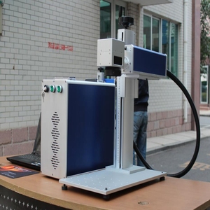 Yüksek çalışma doğruluk sağlamak satış sonrası hizmetler taşınabilir 50w fiber lazer işaretleme makinesi <span class=keywords><strong>rota</strong></span> ile