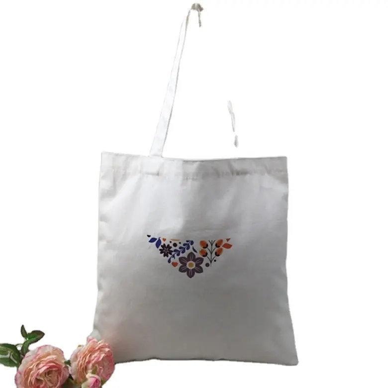 Хлопковая сумка для покупок Хлопковая сумка белый бежевый теплообмен логотип холщовая тканевая сумка