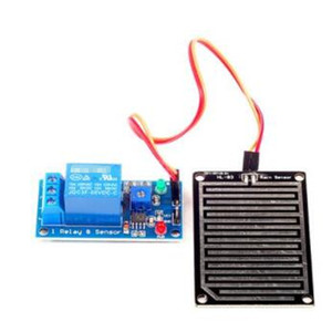 Modulo di controllo a goccia di pioggia 12V sensore modulo relè di umidità - Product Image 1
