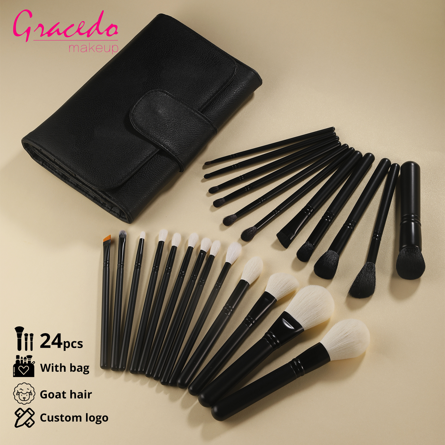 Black 24pcs