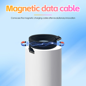 2024 Black <strong>Tidy</strong> Fast Charging Phone <strong>Cable</strong> Charger Bio Usb C Self Folding Braided Type C Magnetic Charging <strong>Cable</strong> - Product Image 6