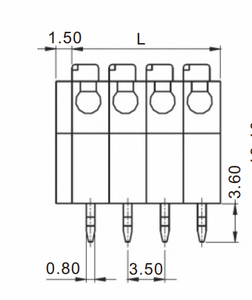 Custom Cheap Quick <strong>Connect</strong> <strong>Terminal</strong> <strong>Block</strong> 300V/6A <strong>Terminal</strong> <strong>Block</strong> 3.50mm 2500V Green <strong>Spring</strong> Clamp <strong>Terminal</strong> <strong>Blocks</strong> - Product Image 2