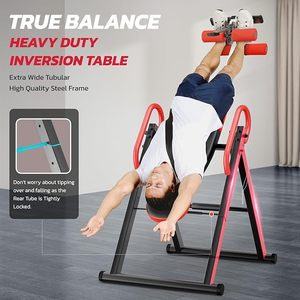 Hochleistungs-Inversion stabelle 300 lbs Kapazität mit einstellbarer Schutzgurt-Inversion stabelle zur Linderung von Rückens ch merzen Aktualisiert - Product Image 4