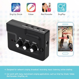 Microfone de estúdio externo e gravação de áudio, interface usb ao vivo, karaoquê, cartão de som azul