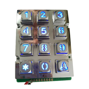 Teclado numérico industrial de metal para control de acceso para terminales de cajeros automáticos y máquinas expendedoras - Product Image 3