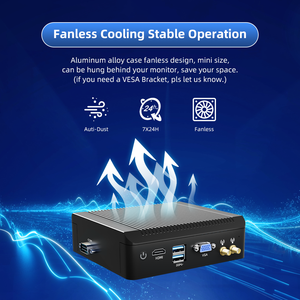 Oem Fanless Industrie computer J4125 4 LAN Firewall Router Pfsense Appliance Enterprise Security Soft Router Linux Mini PC - Product Image 5
