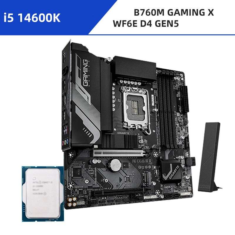 I5 14600K + Gigabyte B760M GAMING X WF6E D4 GEN5