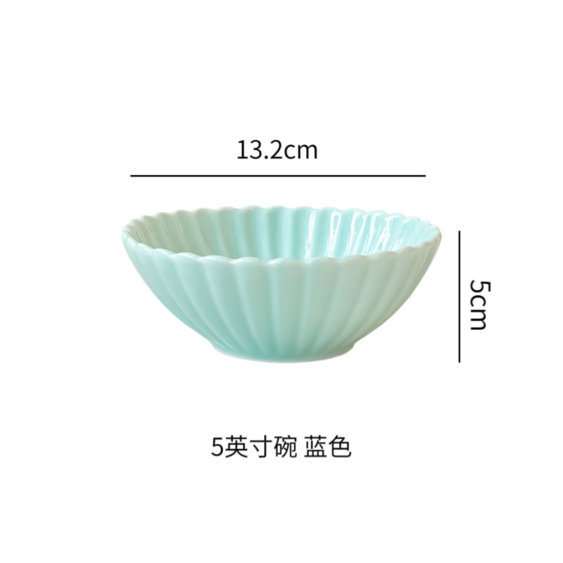 5 inch blue bowl