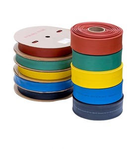 PVC <strong>Heat</strong> <strong>Shrink</strong> Tubes Customizable LOGO Diameter 10~70mm Colorful <strong>Heat</strong>-shrinkable <strong>Tubing</strong> PE Material 30mm <strong>Heat</strong> <strong>Shrink</strong> <strong>Tubing</strong>